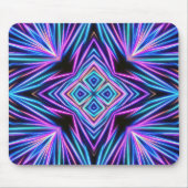 Psychedelische Neon Abstracte Explosie Muismat (Voorkant)