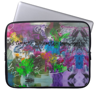 Psychedelische Nevel Abstract Laptop Sleeve