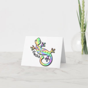 Psychedelische notecards van de Gekko Kaart