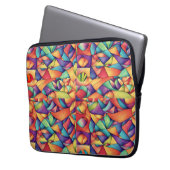 Psychedelische Oceaan Laptop Sleeve (Voorkant Links)