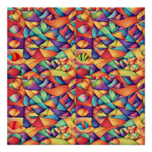 Psychedelische Oceaan Perfect Poster