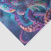 Psychedelische Octopus Decoupage Tissuepapier (Detail)