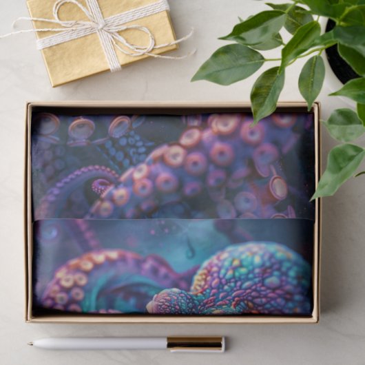 Psychedelische Octopus Decoupage Tissuepapier (Geschenk)