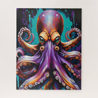 Psychedelische Octopus Puzzel – Surrealistische Dr