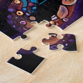 Psychedelische Octopus Puzzel – Surrealistische Dr (Zijkant)