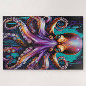 Psychedelische Octopus Puzzel – Surrealistische Dr (Horizontaal)