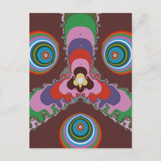 Psychedelische Ogen Briefkaart (Voorkant)