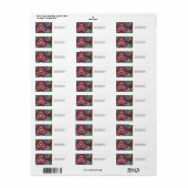 Psychedelische Ogen Etiket (Full Sheet)