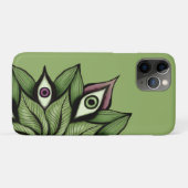 Psychedelische ogen Mandala - Trippy Bloemen Groen Case-Mate iPhone Case (Achterkant (horizontaal))
