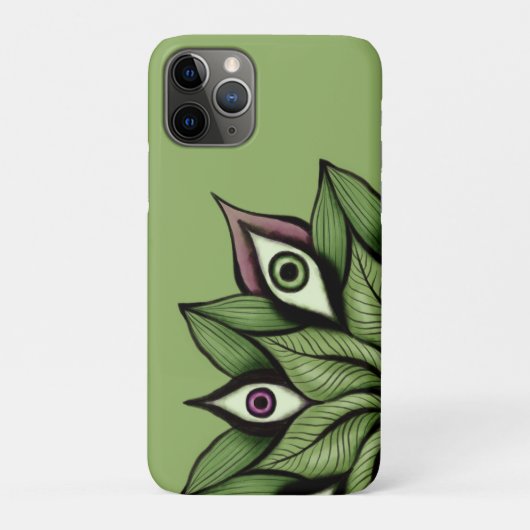 Psychedelische ogen Mandala - Trippy Bloemen Groen Case-Mate iPhone Case (Achterkant)