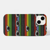 Psychedelische Ogen Patroon iPhone Hoesje (Achterkant horizontaal)