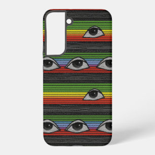 Psychedelische Ogen Patroon Samsung Galaxy Hoesje