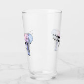 Psychedelische olifant en voetafdrukken van glas (Links)