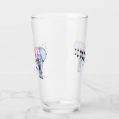 Psychedelische olifant en voetafdrukken van glas (Rechts)