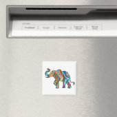psychedelische olifant magneet (Insitu (Vaatwasser))