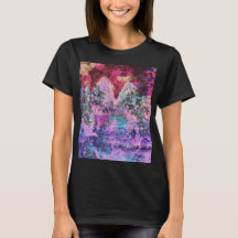 Psychedelische omkeer schildering - Berg