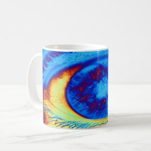 Psychedelische Oog Koffiemok (Voorkant links)