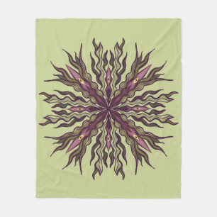 Psychedelische Oog Plant - Surreal Botanisch Manda Fleece Deken