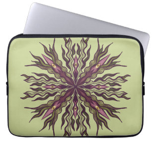 Psychedelische Oog Plant - Surreal Botanisch Manda Laptop Sleeve