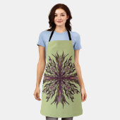 Psychedelische Oog Plant - Surreal Botanisch Manda Schort (Gedragen)
