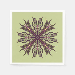 Psychedelische Oog Plant - Surreal Botanisch Manda Servet
