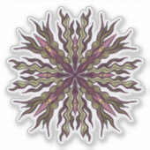 Psychedelische Oog Plant - Surreal Botanisch Manda Sticker (Voorkant)