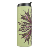 Psychedelische Oog Plant - Surreal Botanisch Manda Thermosbeker (Gedraaid links)