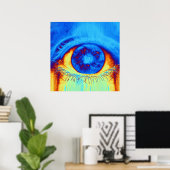 Psychedelische Oog Poster (Thuiskantoor)