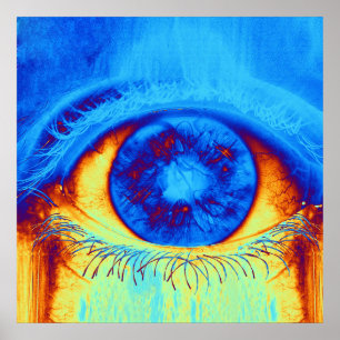 Psychedelische Oog Poster