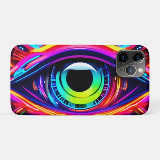 Psychedelische oog van het universum kunst Case-Mate iPhone case (Achterkant (horizontaal))