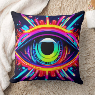 Psychedelische Oog van het Universum Kunst Kussen