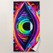 Psychedelische oog van het universum kunst strandlaken (Voorkant)