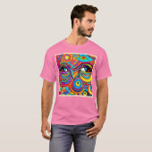 Psychedelische Oog View Design T-shirt (Voorkant volledig)