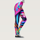 Psychedelische oogkunst leggings (Rechts)