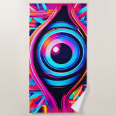 Psychedelische oogkunst strandlaken (Voorkant)