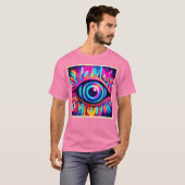 Psychedelische oogkunst t-shirt (Voorkant volledig)