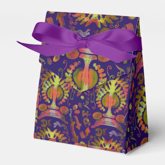 Psychedelische Oosterse Symmetrie Abstracte Kunst Bedankdoosjes (Voorkant Zijde)