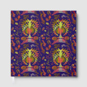 Psychedelische Oosterse Symmetrie Abstracte Kunst Gastenboek (Voorkant)
