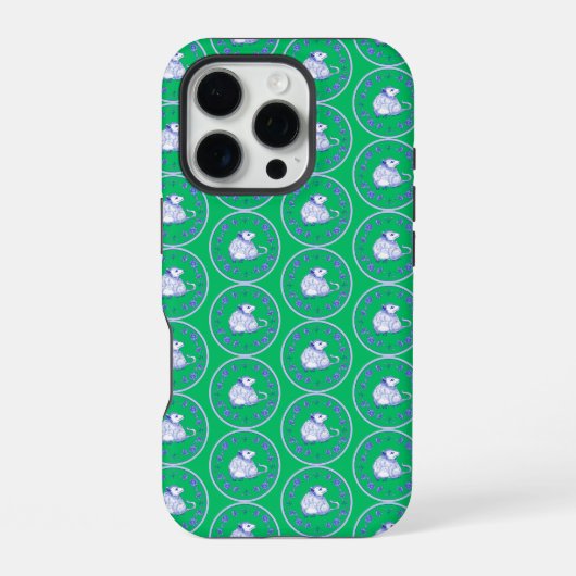 Psychedelische Opos Iphone Hoesje iPhone 16 Pro Hoesje (Achterkant)