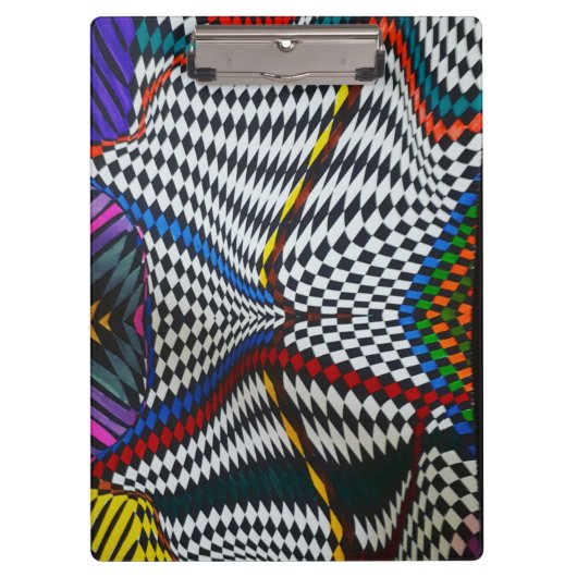 Psychedelische optische illusie klembord (Voorkant)