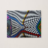 Psychedelische optische illusie legpuzzel (Horizontaal)