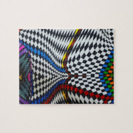 Psychedelische optische illusie legpuzzel
