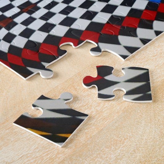 Psychedelische optische illusie legpuzzel (Zijkant)