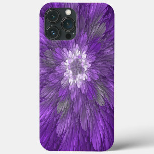 Psychedelische Paarse Bloem Abstracte Fractale Kun Case-Mate iPhone Case