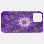 Psychedelische Paarse Bloem Abstracte Fractale Kun Case-Mate iPhone Case (Achterkant (horizontaal))