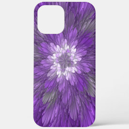 Psychedelische Paarse Bloem Abstracte Fractale Kun Case-Mate iPhone Case