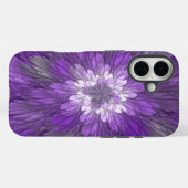 Psychedelische Paarse Bloem Abstracte Fractale Kun Case-Mate iPhone Case (Achterkant (horizontaal))