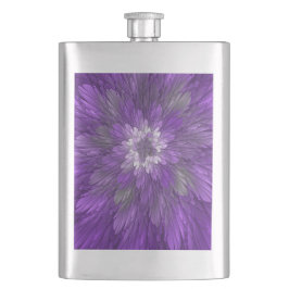 Psychedelische Paarse Bloem Abstracte Fractale Kun Flacon