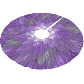 Psychedelische Paarse Bloem Abstracte Fractale Kun Kerstboom Rok (Gekanteld)