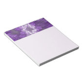 Psychedelische Paarse Bloem Abstracte Fractale Kun Notitieblok (Schuin)